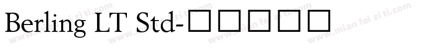 Berling LT Std字体转换